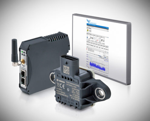 Condition Monitoring System - IoT Datenfunkmodem, Bosch Multisensor und DATAEAGLE Portal für die Fernüberwachung von Motoren und Maschinen