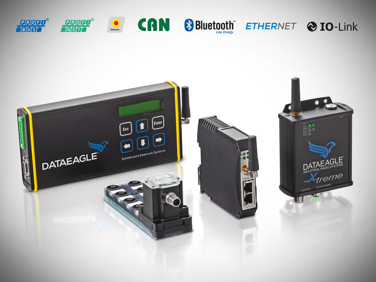 Industrial wireless - Die Schildknecht AG ist Hersteller von Funktechnik für den industriellen Einsatz. Das Datenfunksystem DATAEAGLE ist die alternative Technologie zu Schleifringen, mobilen Schleppkabeln und optischen Datenübertragungssystemen